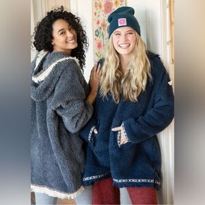 NATURAL LIFE Women's Teddy Jacket Navy